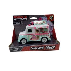 Maxx‎ Action 5” Ice Cream Truck Friction Motor Lights & Sounds, Rubber Tires NEW